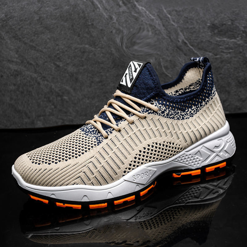 2024 New Fashion Arrival Men's Breathable Thick-sole Wear-resistant Running Shoes Soft Comfortable Anti-slip Man Casual Sneakers