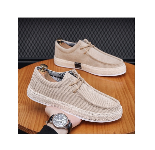 Slip-On Men's Shoes Corduroy Loafers Casual  With Board Shoes Men's Cloth Shoes Sailing