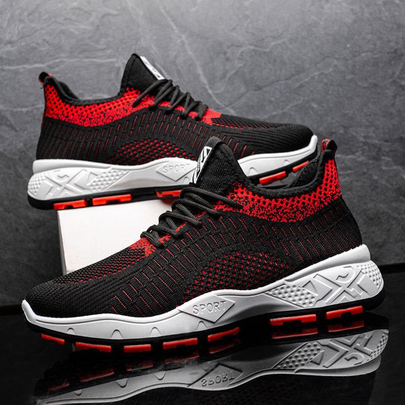 2024 New Fashion Arrival Men's Breathable Thick-sole Wear-resistant Running Shoes Soft Comfortable Anti-slip Man Casual Sneakers