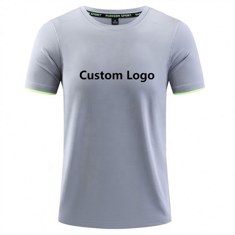 Custom logo High Quality Cheap Quick Dry Plus Size 100% Polyester  Running Sports Men's T Shirt