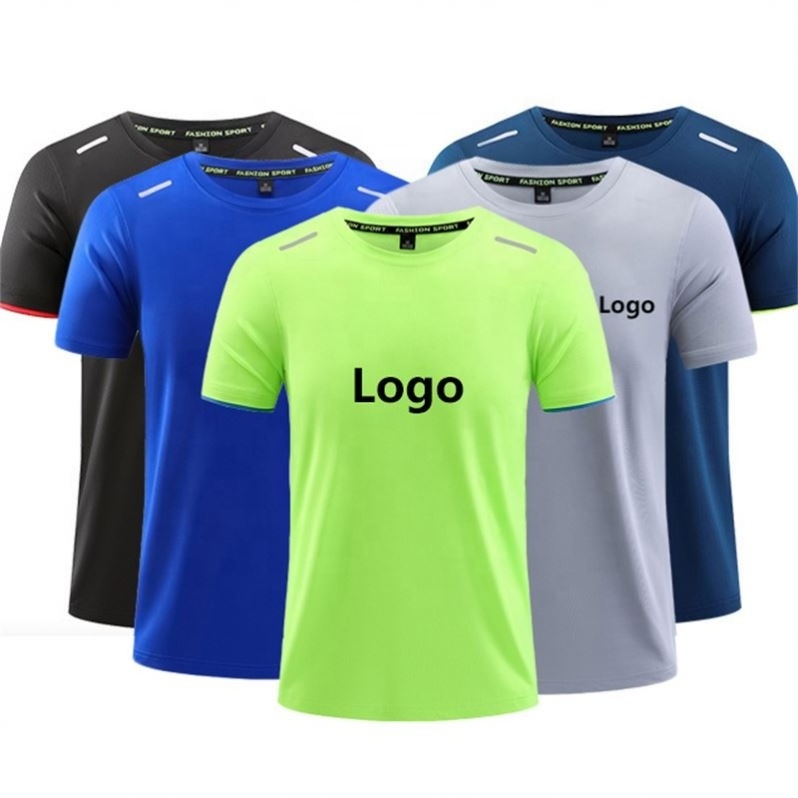 Custom logo High Quality Cheap Quick Dry Plus Size 100% Polyester  Running Sports Men's T Shirt