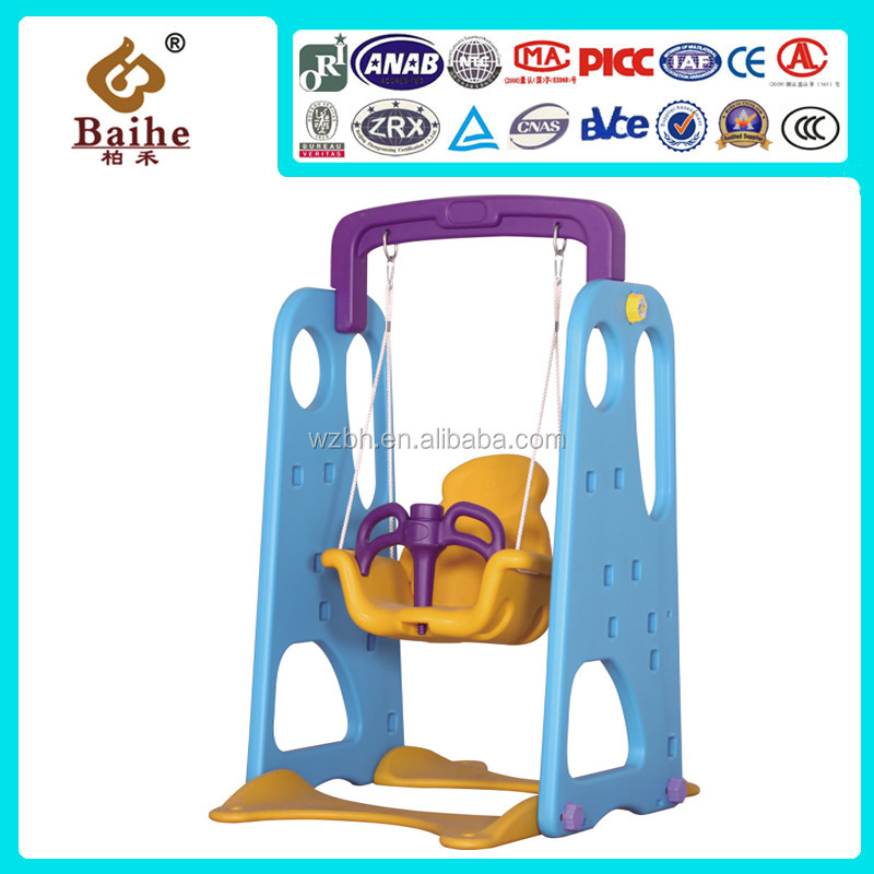 3 In 1 Combine Playground With Swing And Basketball Plastic Baby Slide For Baby