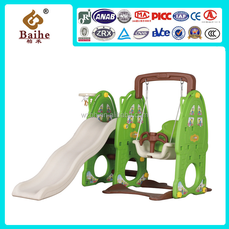 New Kindergarten Combination Indoor Slide And Swings for Children