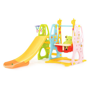 Playground Kids Plastic Slides Children Swing Chair and Slide Play Set High Quality Indoor For Kids Playground Equipment