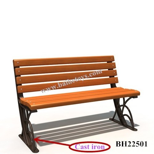 2023 Garden Waterproof Public Rest Chair Bh19601 Outdoor Wooden Park Bench