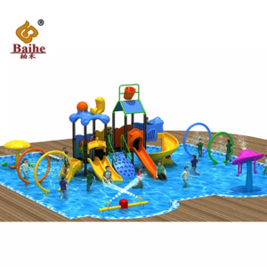 Kids Outdoor Playground Equipment Water Park Series Pool Amusement Park Large Plastic Water Slide For Sale