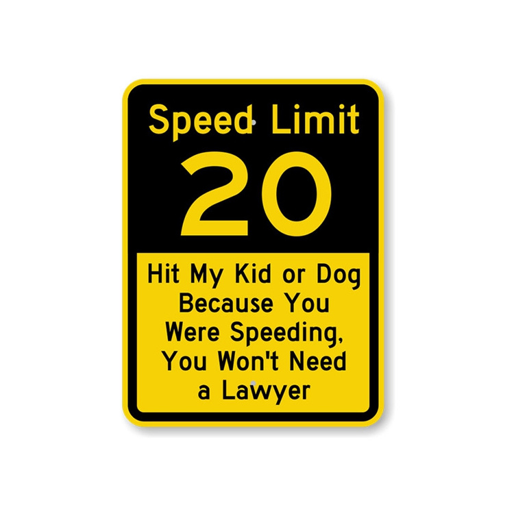 highway reflective metal safety road speed limit signs radar speed industrial warning signs