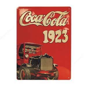 Embossed tin sign vintage wall hanging advertising metal signs