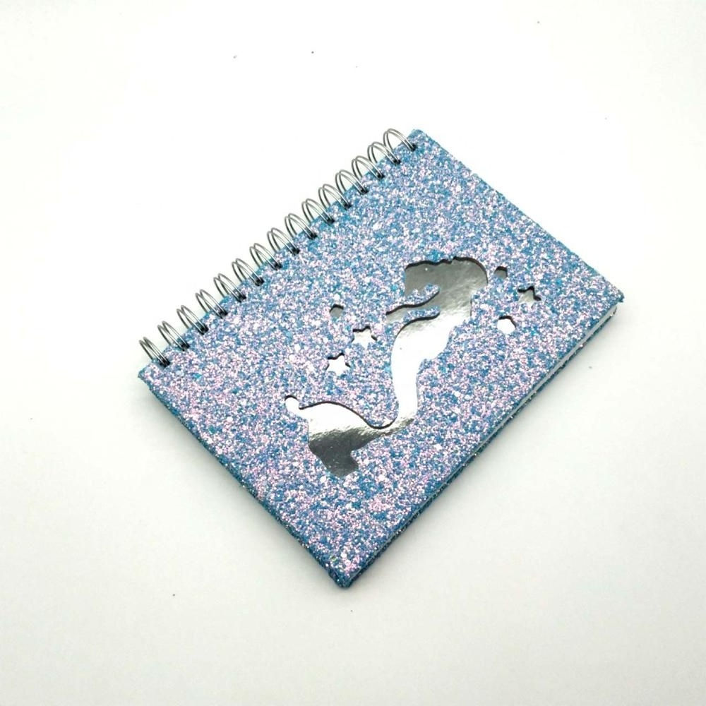 School and office hollow out glitter journal mermaid stationery notebook