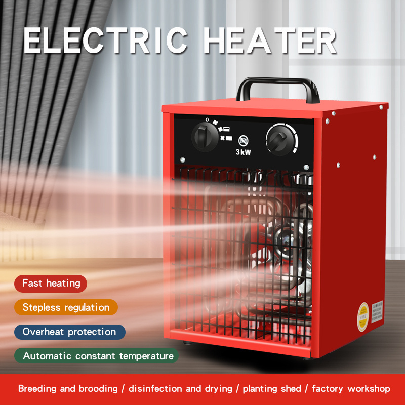 2kw 3kw 5kw 9kw check house electrical fan heater with overheat protection