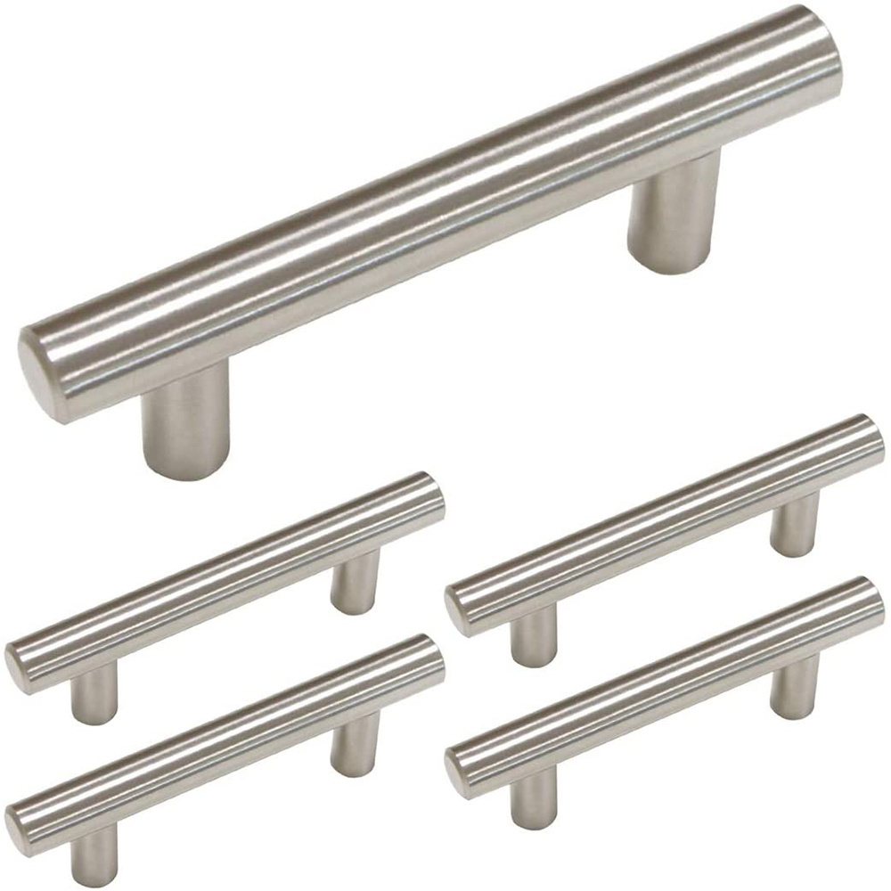 Modern Design Brushed Nickel Cabinet Pulls Stainless Steel 304 Drawer Pulls Hardware