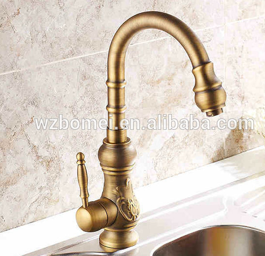 Antique Kitchen Faucet Brass Faucet,online Technical Support Antique Basin Faucets Laser Mark Gold OEM Luxury CLASSIC Modern FLG