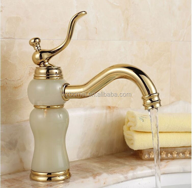 Antique Bronze Stone Bathroom Wash Basin Faucet Antique Basin Faucet