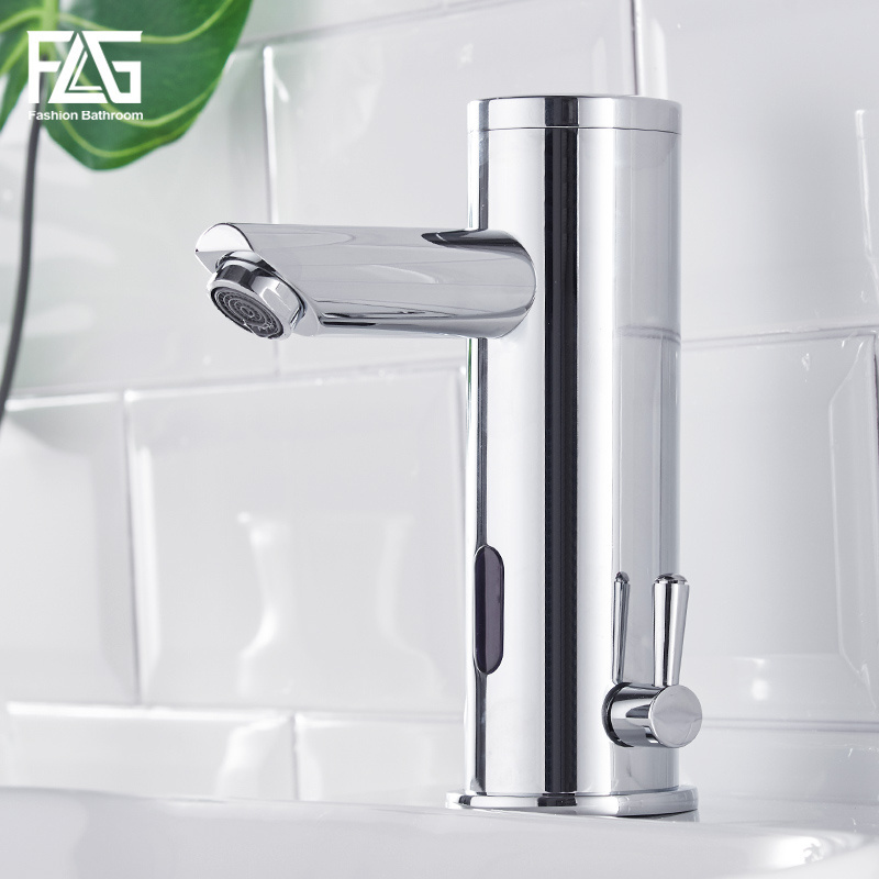 Flg Touchless Griferia Water Tap Sensor Bathroom Sink Brass Sensor Faucet Automatic Faucet Bathroom