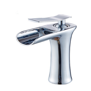 Chrome Basin Faucet Taps Widespread Basin Faucet Waterfall Bathroom Mixer Faucet