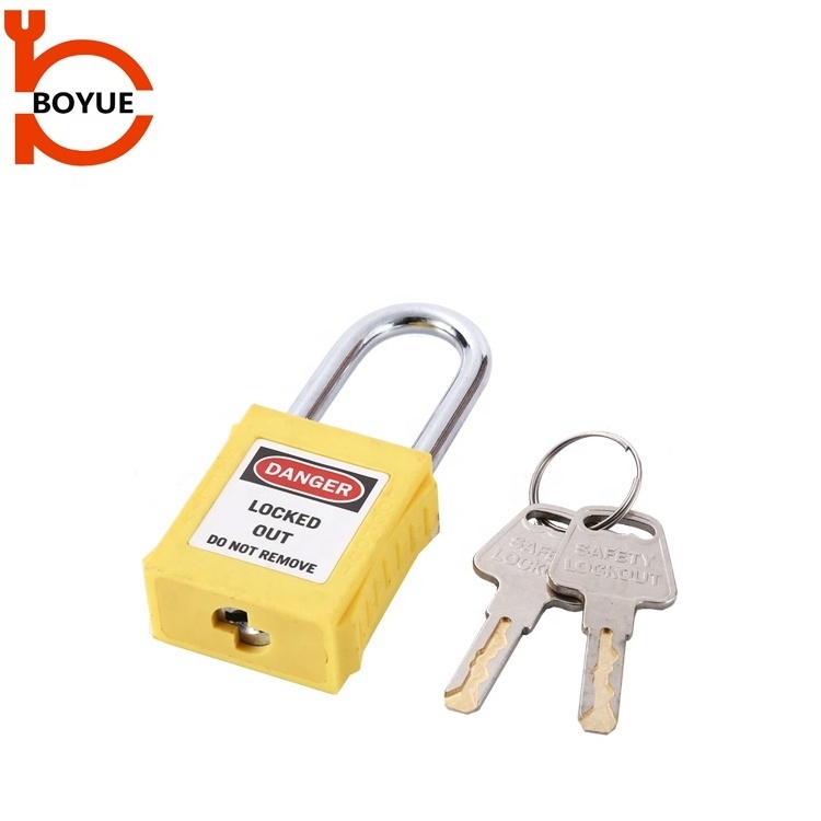 China factory Multiple Size Available Steel Shackle PA Safety Padlock