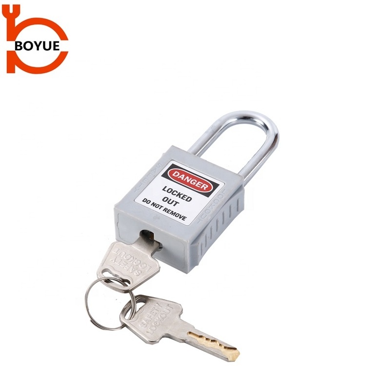 China factory Multiple Size Available Steel Shackle PA Safety Padlock