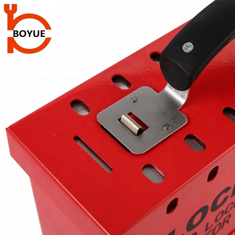 Boyue good quality 12 locks  loto lock box Safety lockout  box kit for safety padlock