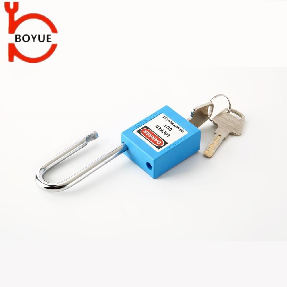 New design safety ABS padlock loto locks locker stainless steel  padlock with key differ