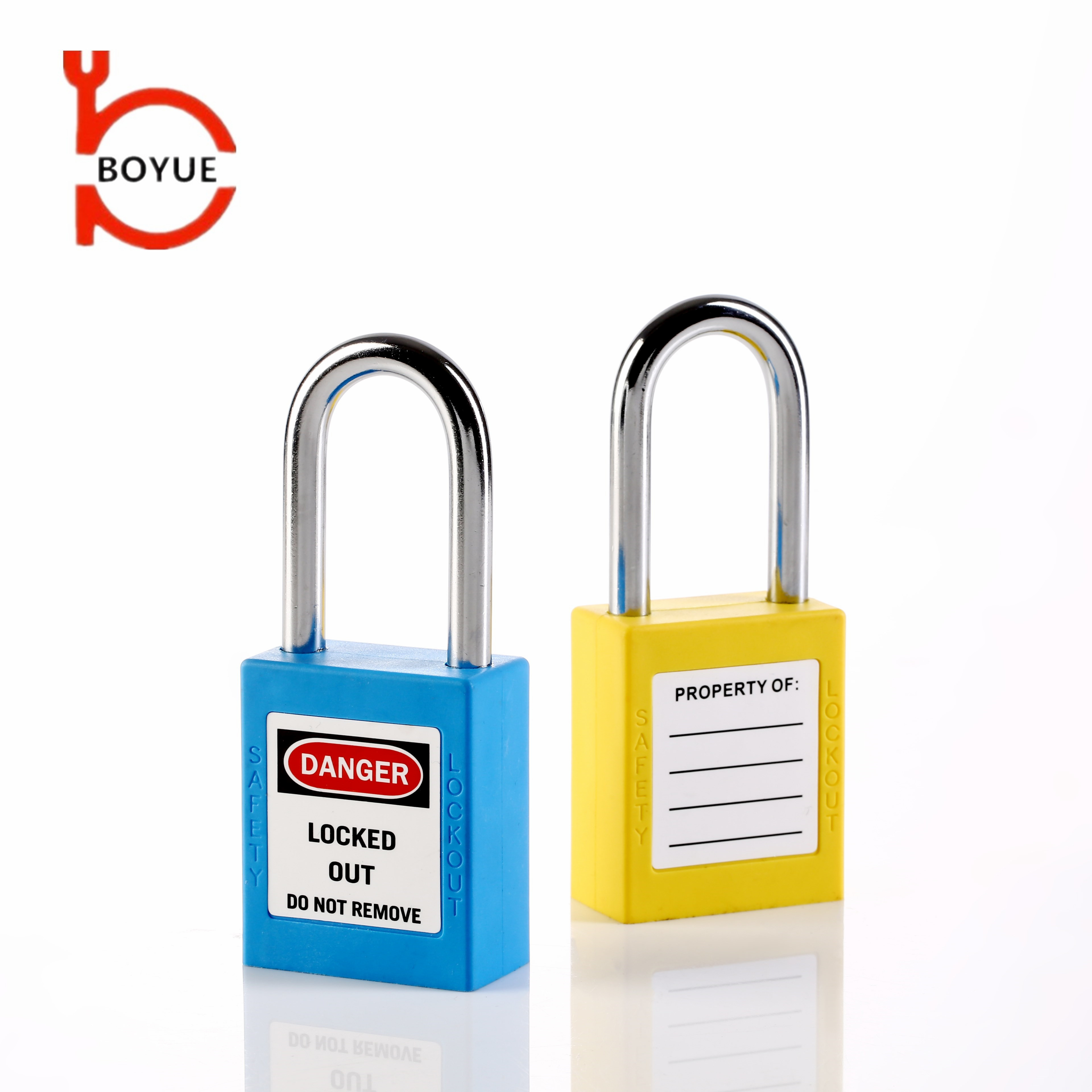 New design safety ABS padlock loto locks locker stainless steel  padlock with key differ