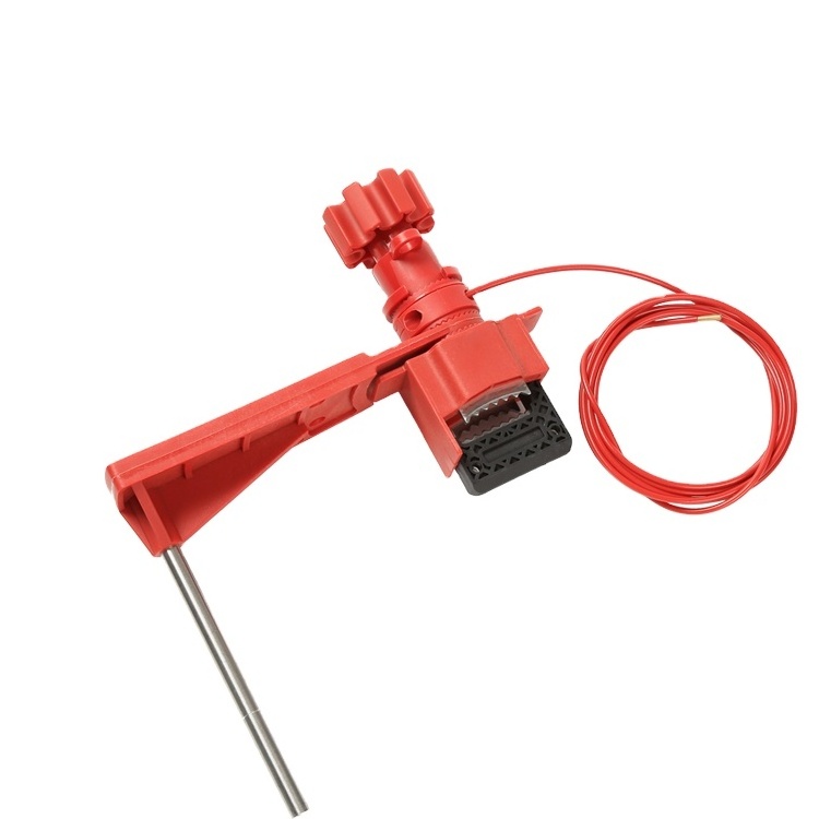 Safety Universal Hand Wheel Gate Ball Valve Lockout Devices with quarter-turn ball valve for single arm