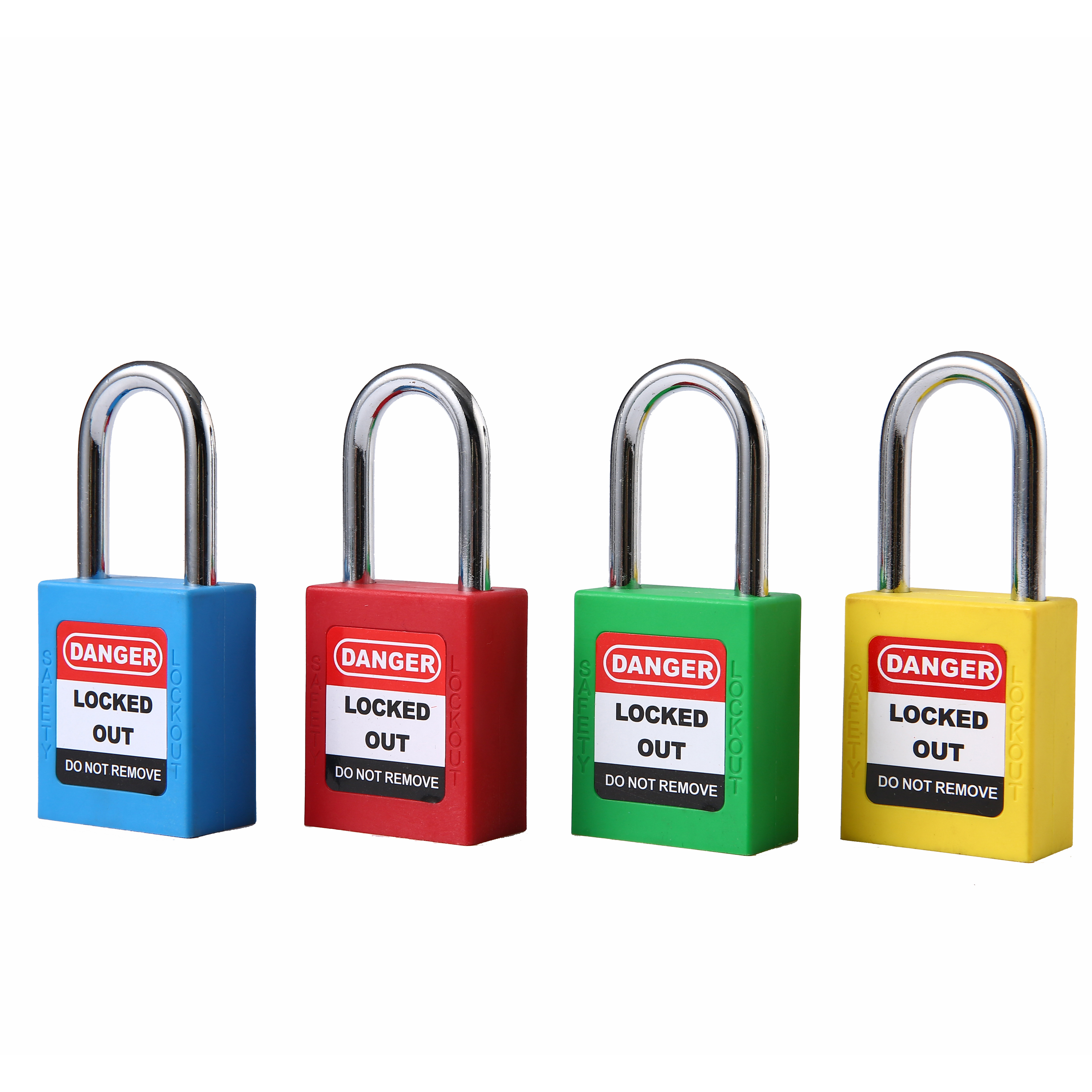 New design safety ABS padlock loto locks locker stainless steel  padlock with key differ