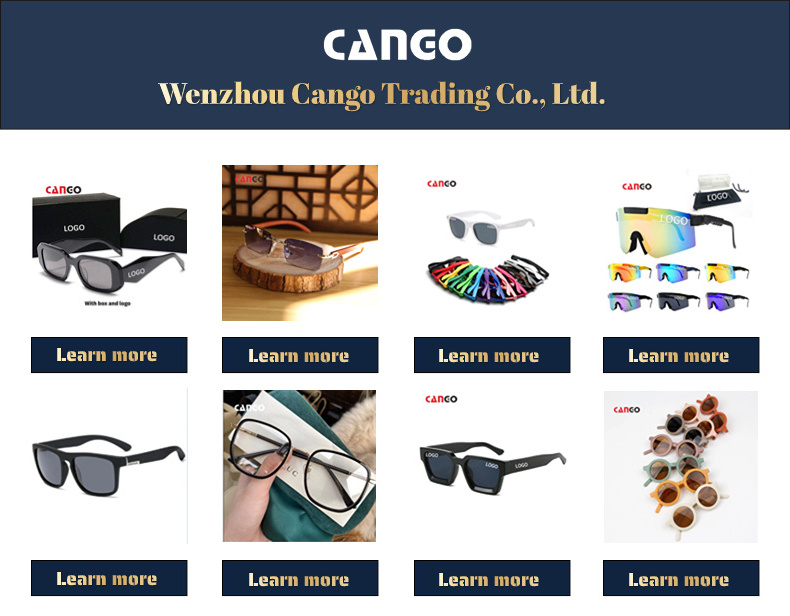 Cango Shades Sunglasses Wholesale Trendy Womans Glasses Famous Brand Ladies Custom Sunglasses Logo Men Designer Sunglasses