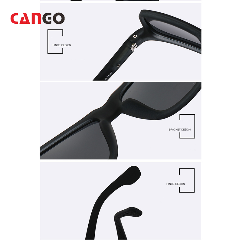 Cango Rectangular Retro Outdoor Personalized Cool Custom Sunglasses Logo Glasses Plastic Vintage Classic Sunglasses