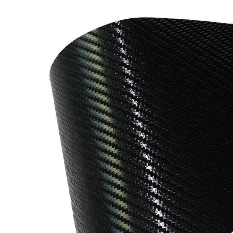 PVC Material Air Bubble Wrap Adhesive Black 3D Carbon Fiber Film For Car Vinyl Sticker