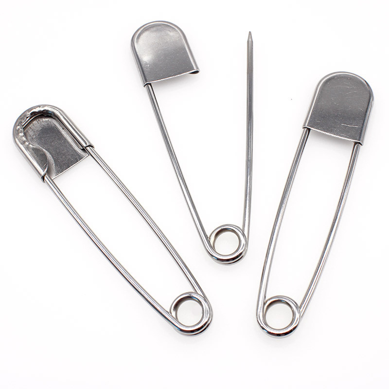 High quality Stainless Steel metal Laundry bag pin  dry cleaning 5 inch Laundry safety pin for garment