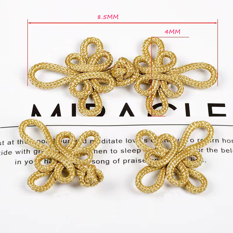 Wholesale womens dress coat chinese knot frog closures button fabric Binding knot button for clothing