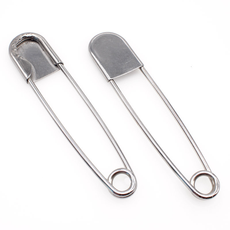 High quality Stainless Steel metal Laundry bag pin  dry cleaning 5 inch Laundry safety pin for garment