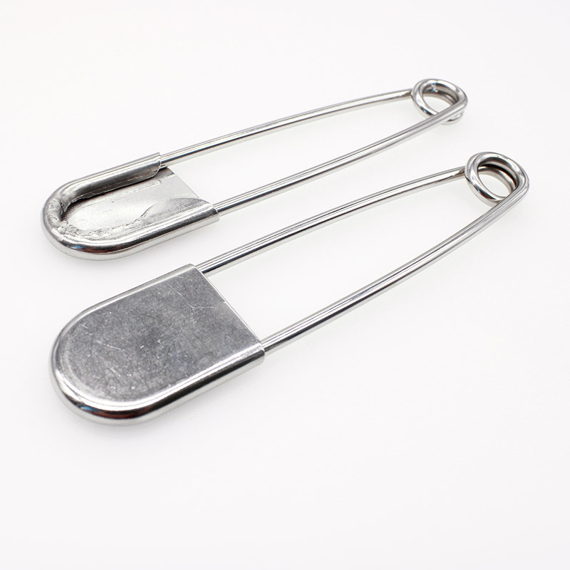 High quality Stainless Steel metal Laundry bag pin  dry cleaning 5 inch Laundry safety pin for garment