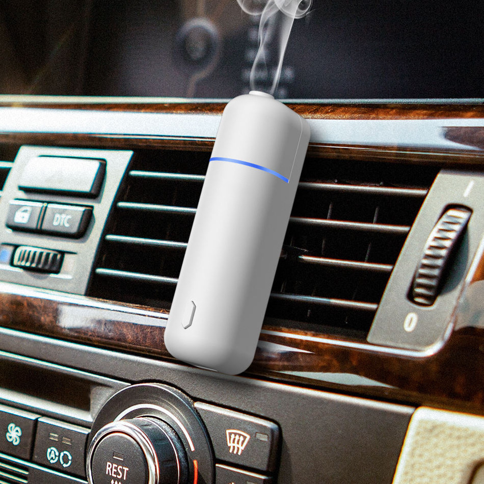 Wholesale Plastic Air Vent Freshener Ultrasonic Electric Nebulizer Waterless USB Aroma Diffuser For Car