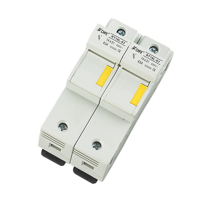 RT-18L 63Amp 690V din fuse holders for 14*51mm cylindrical fuse