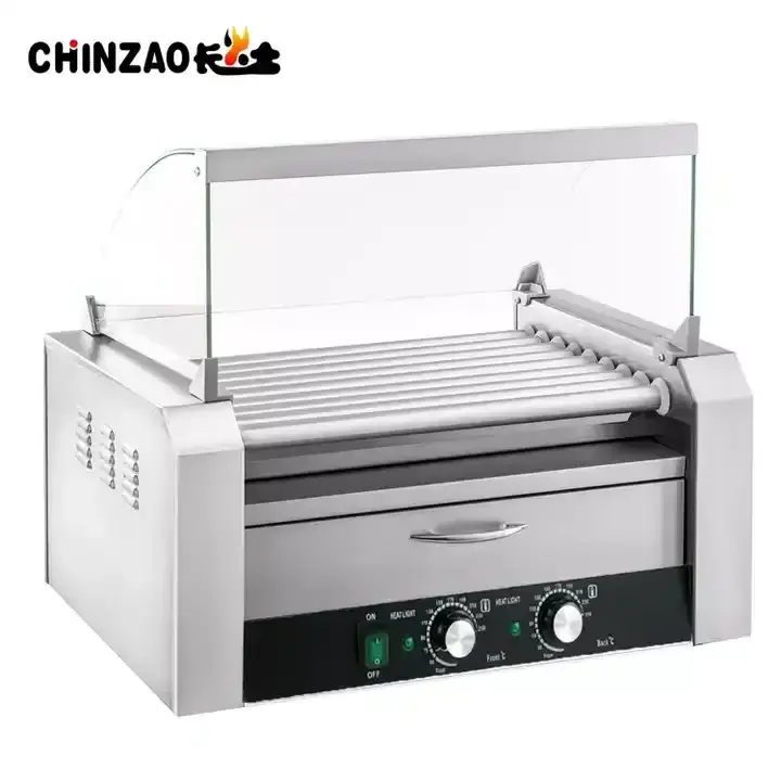 automatic Warmer Grilled Hot Dogs Electric Machine Sausage Grill Commercial Grill Sausages Roller for fast food restaurant