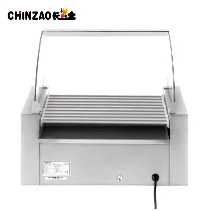 automatic Warmer Grilled Hot Dogs Electric Machine Sausage Grill Commercial Grill Sausages Roller for fast food restaurant