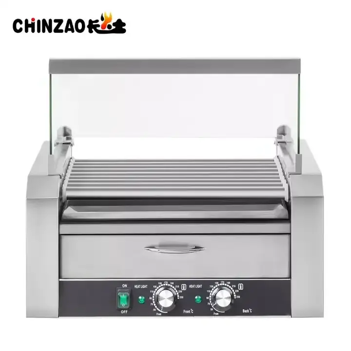 automatic Warmer Grilled Hot Dogs Electric Machine Sausage Grill Commercial Grill Sausages Roller for fast food restaurant