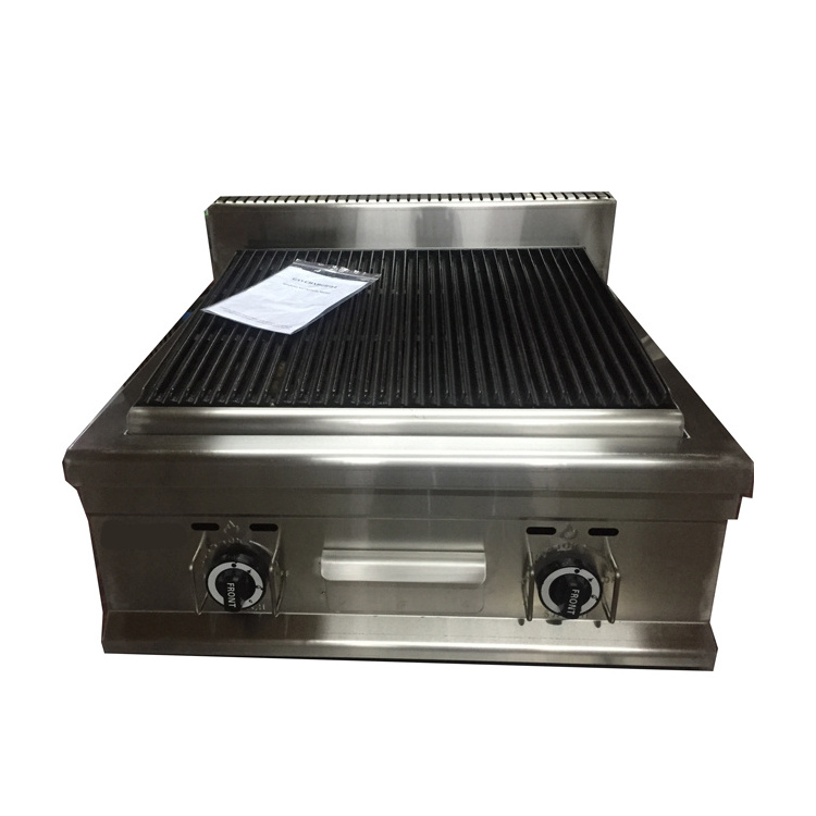 Table Top Stainless Steel Gas Lava Rock Stone Grill/Chargrill electric press grill