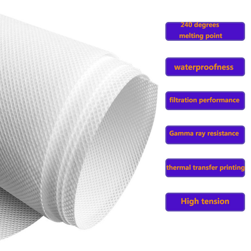 100% Polyester Lining Pet Spunbond Nonwoven Fabric rolls Wholesale Home Textile High Temperature Resistance Non Woven Fabric