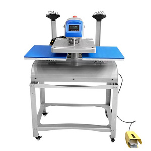 Automatic 16x20 Double Station Tshirt Printing Sublimation Heat Press Machine With Laser Alignment