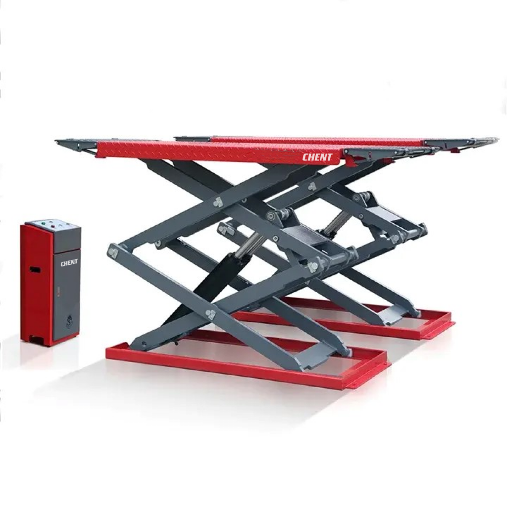 3500kg/4000kg Ultra-thin scissor lift on ground  car lift with CE certification