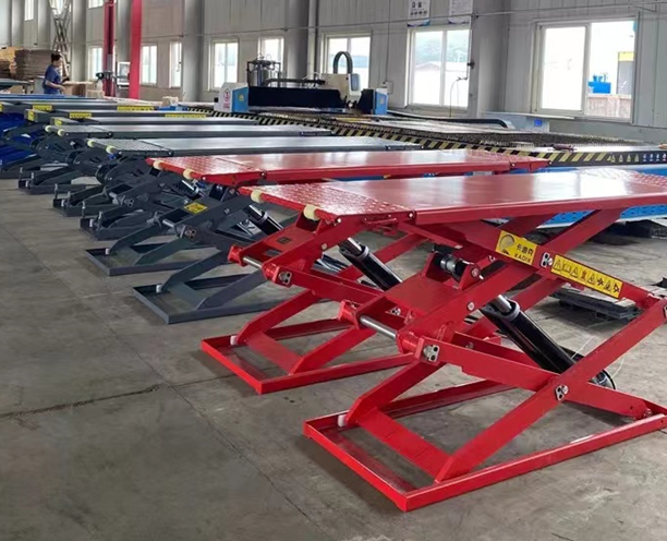 3500kg/4000kg Ultra-thin scissor lift on ground  car lift with CE certification