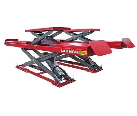 Launch TLT840WAF 4 ton Above ground Wheel Alignment Scissor car Lift Ultra thin LAUNCH Scissor Lift