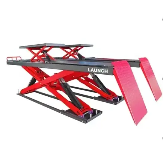 Launch TLT840WAF 4 ton Above ground Wheel Alignment Scissor car Lift Ultra thin LAUNCH Scissor Lift