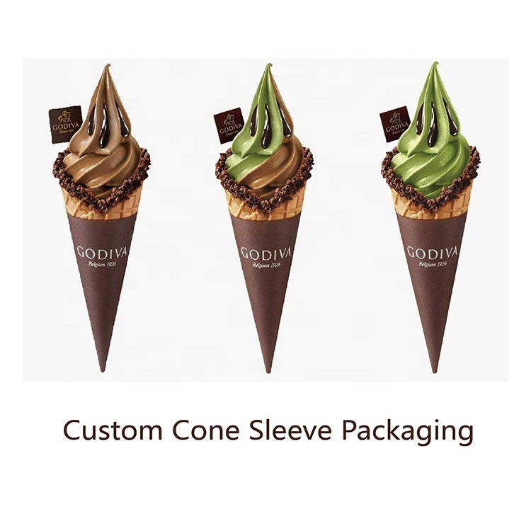 Ice Cream Custom Cone Sleeve Packaging