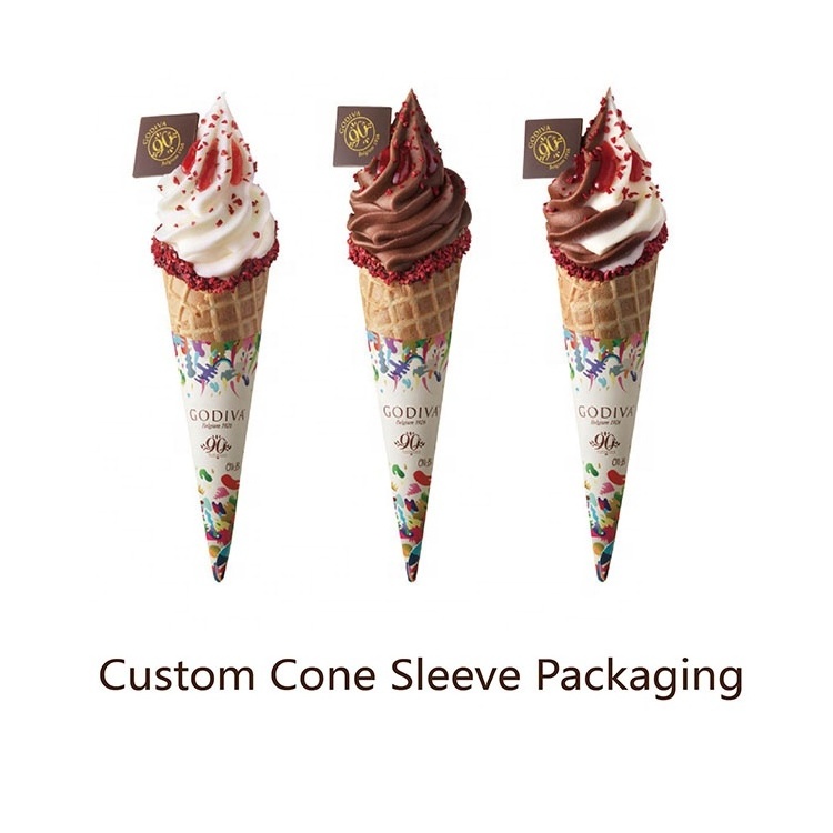 Ice Cream Custom Cone Sleeve Packaging