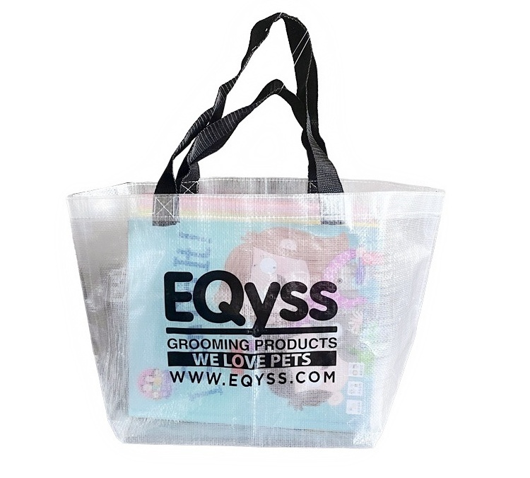 premium reusable shopping bags printed logo extra large heavy duty  tote big pp woven bag