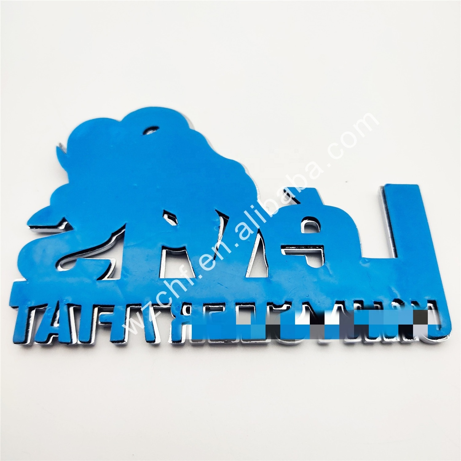 wholesale custom decorative 3d waterproof chrome plastic letter/alphabet car abs emblem logo label sticker