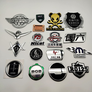 Custom New Arrival ABS Plastic 3d Chrome  Auto Car Sticker Badge Emblems